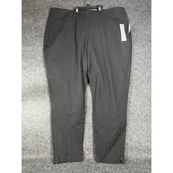 Old Navy High-Waisted Pull-On Pixie Skinny Pants Size 2X Black Ankle - Picture 1 of 7